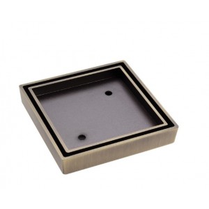 Square Tile Bed Floor Waste, 75mm Outlet